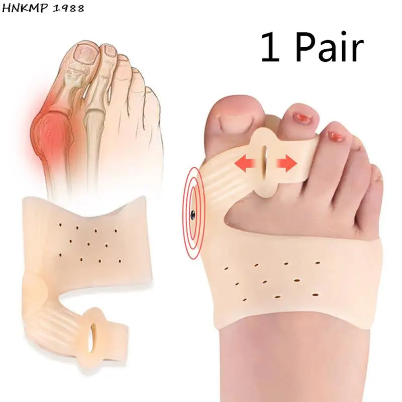 Silicone Toe Separador para Bunion, Bunion Corrector, Bunion Valgus, Dedo Haluksy, Hallux