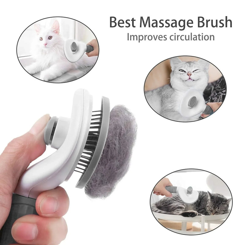 Removedor Incrível de Pelos e Massageador (Cães e Gato)